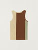 Contrast Multi-Panel Singlet In Brown and Yellow
