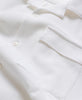 Box Shirt in White Waffle Knit