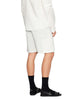 Boxy Panelled Swim Shorts in Chalk and White