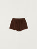 Wrap Over Shorts in Brown